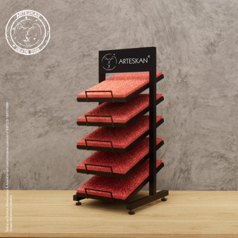 DISPLAY PARA FOLHA DE LIXA - BALCÃO