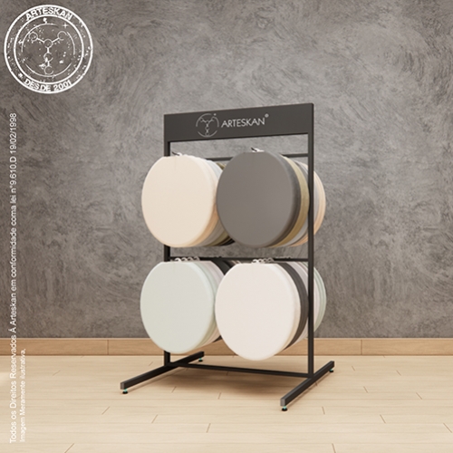 EXPOSITOR DE GANCHOS PARA ASSENTOS SANITÁRIOS